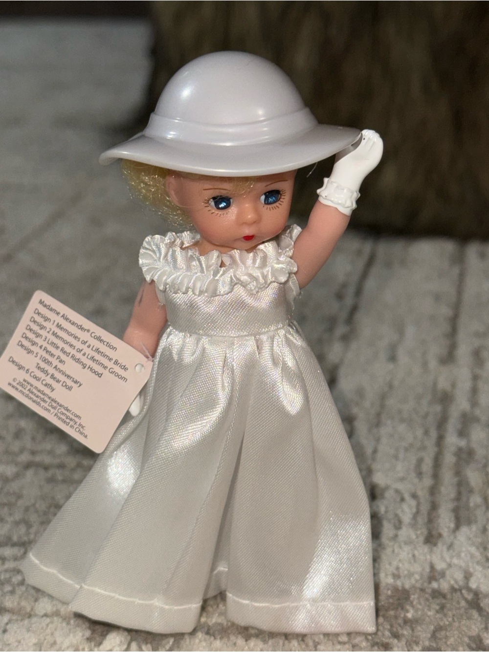 Madame Alexander Bride Doll 5" Blonde Blue Eyes Bridal Shower McD Collectible
